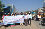 Campaigning on hygiene and hand washing on Balanagar main road. Campaigning on hygiene and hand washing on Balanagar main road.