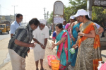 Demonstration on hygiene and hand washing at Balanagar Bus Stop. Demonstration on hygiene and hand washing at Balanagar Bus Stop.