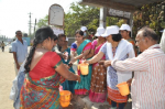 Demonstration on hygiene and hand washing at Balanagar Bus Stop. Demonstration on hygiene and hand washing at Balanagar Bus Stop.