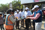 Demonstration on hygiene and hand washing at Balanagar Bus Stop. Demonstration on hygiene and hand washing at Balanagar Bus Stop.