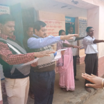 (Taking Swachhta Pledge at Barabodia Nodal Upper Primary School, Barabodia,Dist- Cuttack) (Taking Swachhta Pledge at Barabodia Nodal Upper Primary School, Barabodia,Dist- Cuttack)