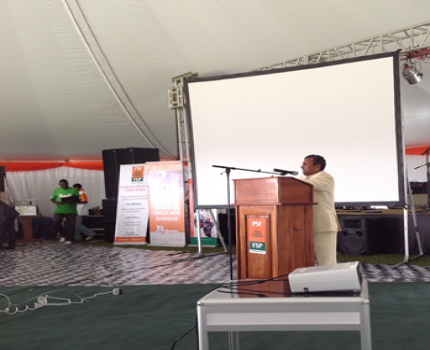 Shri K.H. Muniyappa, Hon’ble Minister (MSME) addressing