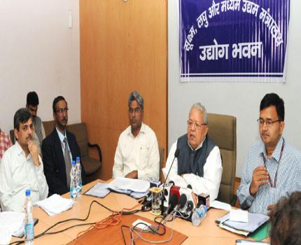 The Union Minister for Micro, Small and Medium Enterprises, Shri Kalraj Mishra holding a press conference, in New Delhi on March 08, 2016.