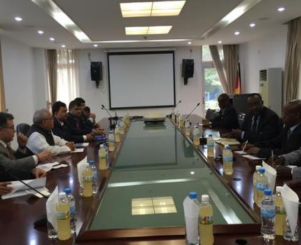 Meeting of Indian Delegation headed by MSME Minister with Mr Kanimba Francois