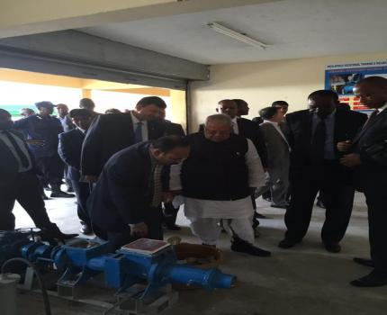 Sh. Kalraj Mishra, Minister, MSME, India Inspecting Nyarutarama