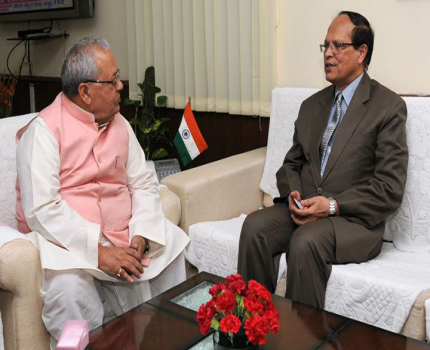 Shri Kalraj Mishra Honble Minister MSME met Dr A Rahman Governor Bangladesh Bank on 25th August 2015