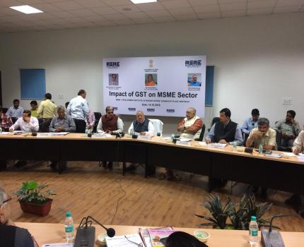 Shri Kalraj Mishra Hon'ble Minister MSME inaugurated Workshop on Issues on GST relating to MSME at New Delhi Shri Giriraj Singh Hon'ble MoS Msme and Shri Haribhai P Chaudhary Hon'ble MoS MSME and other members of MSME Industry Association attended on 14th